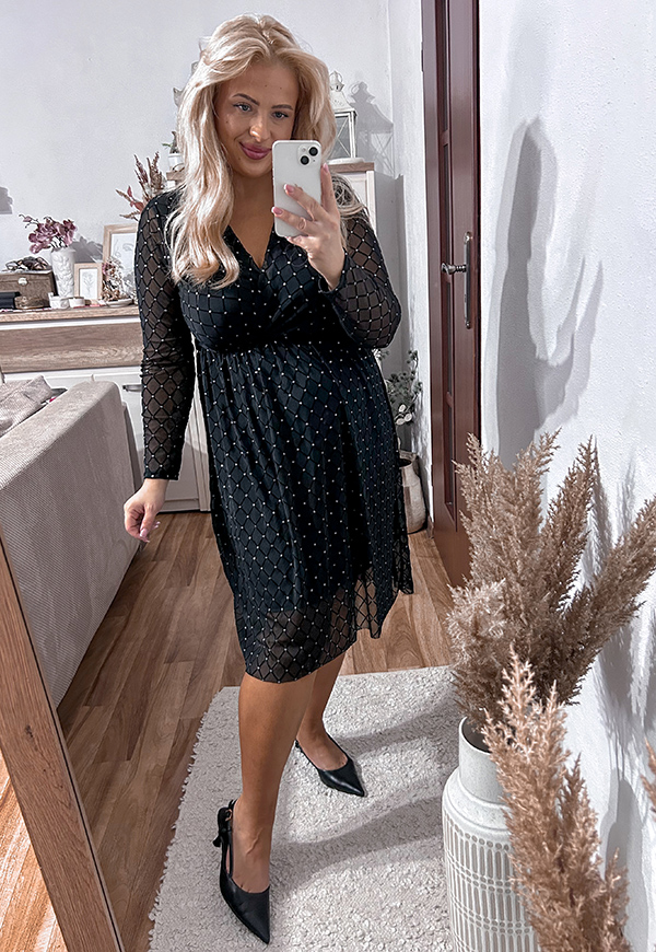 ŠATY ROSALIA PLUS SIZE BLACK 03 - włoski obrázek 1