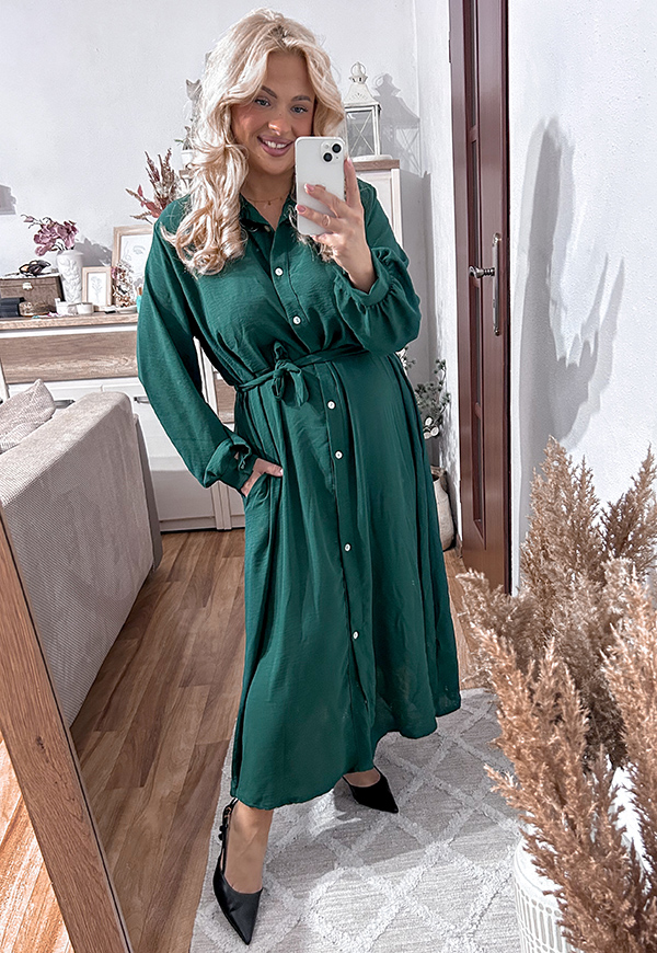 ŠATY KATE  II PLUS SIZE GREEN 02 - włoski obrázek 3