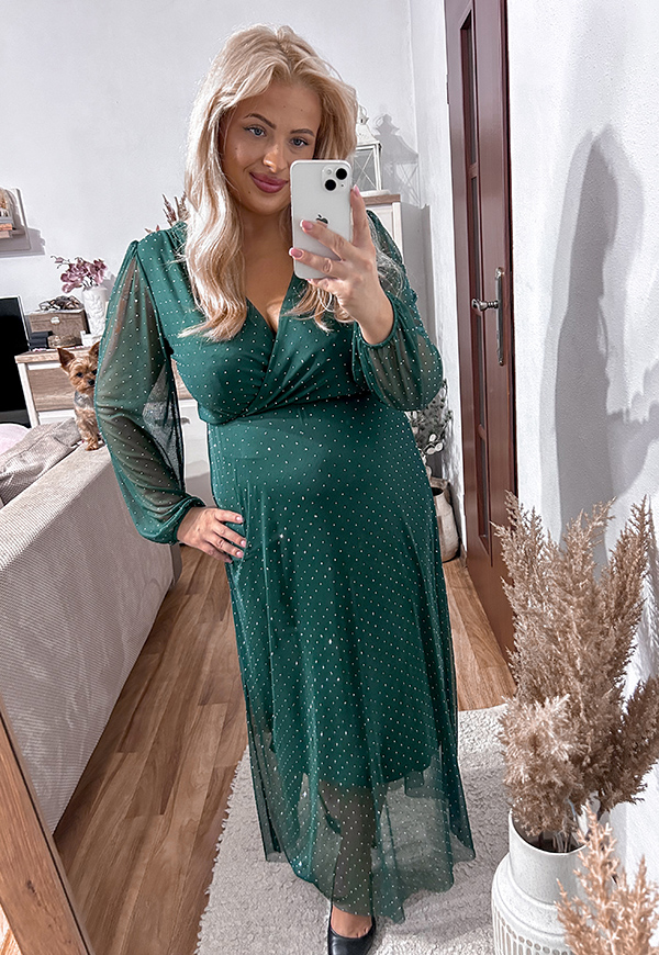 ŠATY LEAL MAXI PLUS SIZE GREEN 01 - włoski obrázek 2