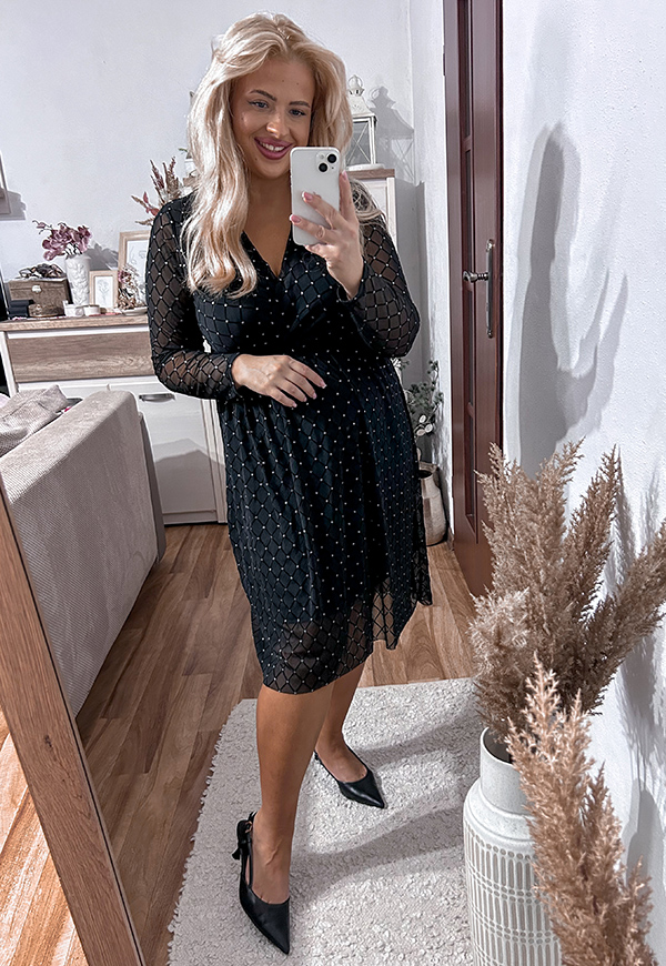 ŠATY ROSALIA PLUS SIZE BLACK 03 - włoski obrázek 2