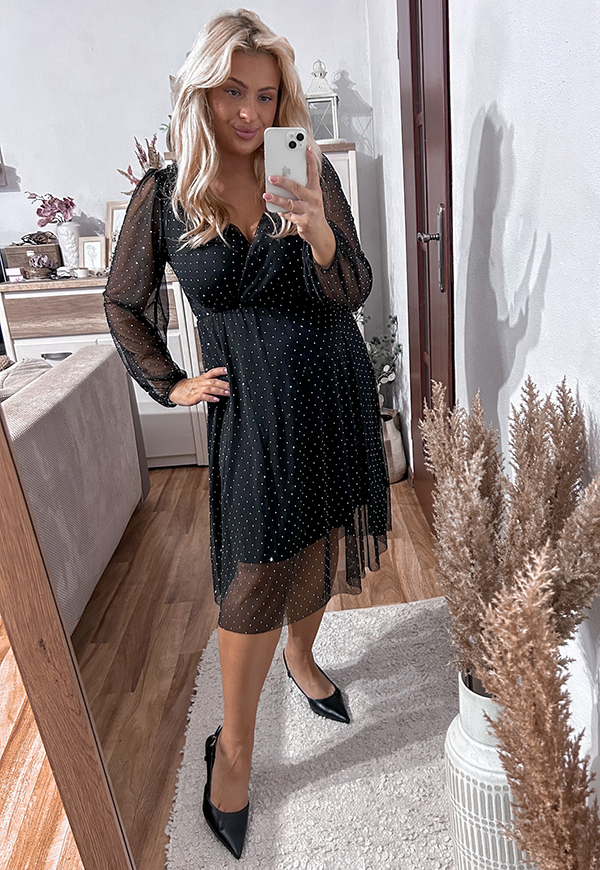 ŠATY LEAL PLUS SIZE BLACK 02 - włoski obrázek 1