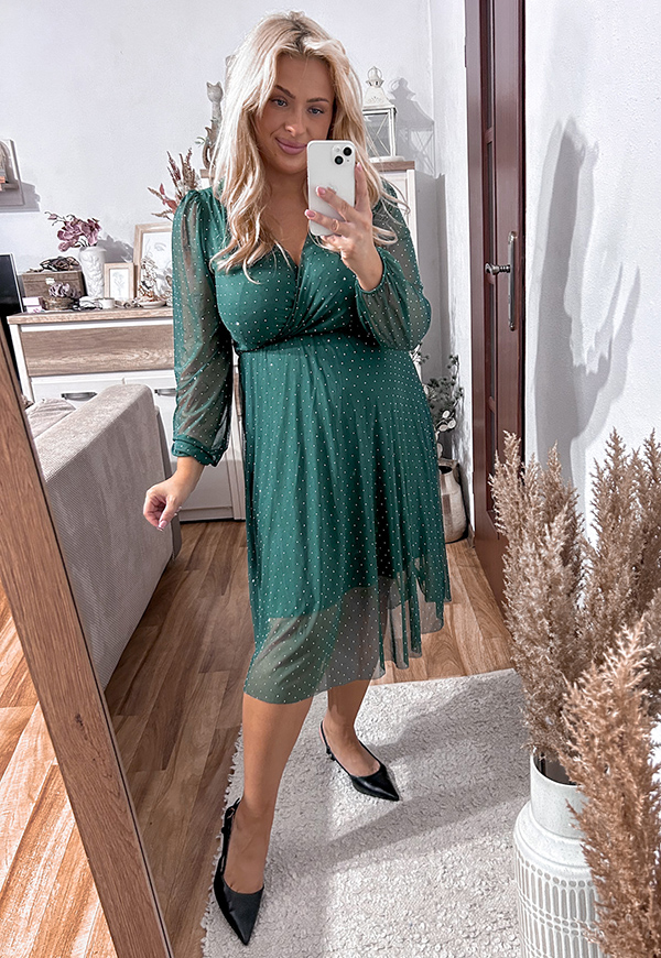 ŠATY LEAL PLUS SIZE GREEN 01 - włoski obrázek 2