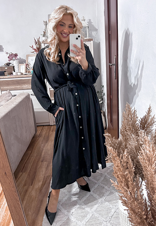 ŠATY KATE  II PLUS SIZE BLACK 01 - włoski obrázek 4